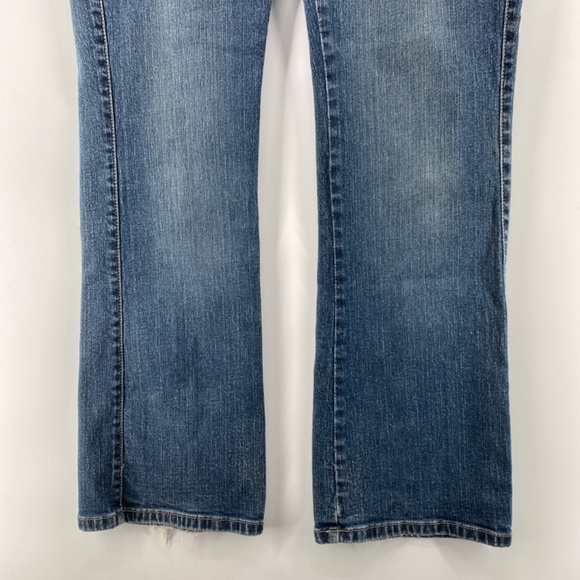 Lee Jeans Womens 12 M High Rise Boot Cut Light Blue Denim 100% Cotton 5 Pocket - Picture 3 of 13